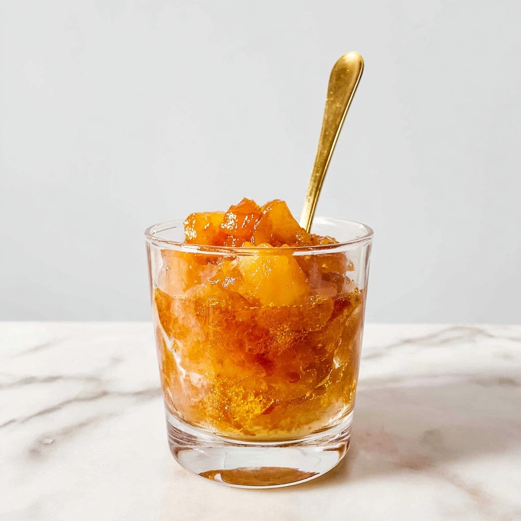 Sweet and Spicy Peach Compote Recipe - Recipe Image