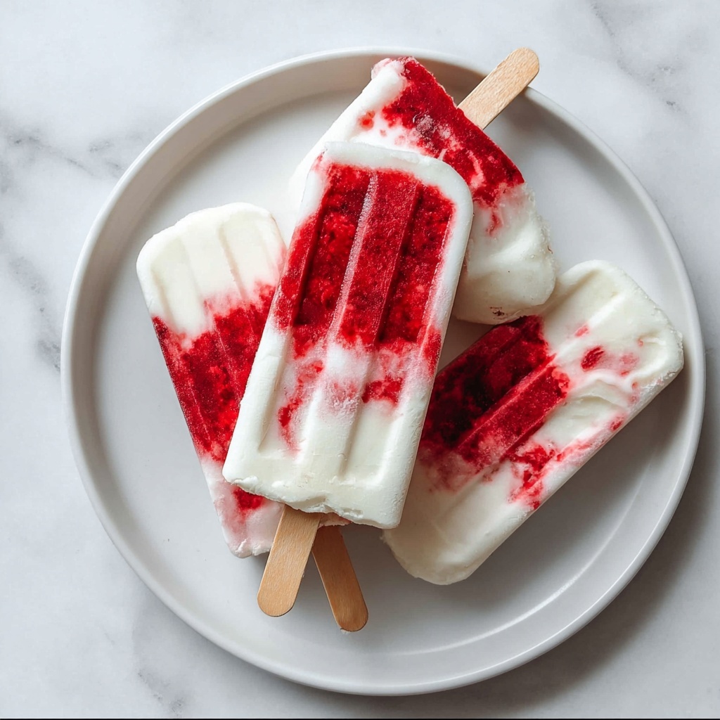 Strawberry Yogurt Popsicles Recipe - Recipe Image