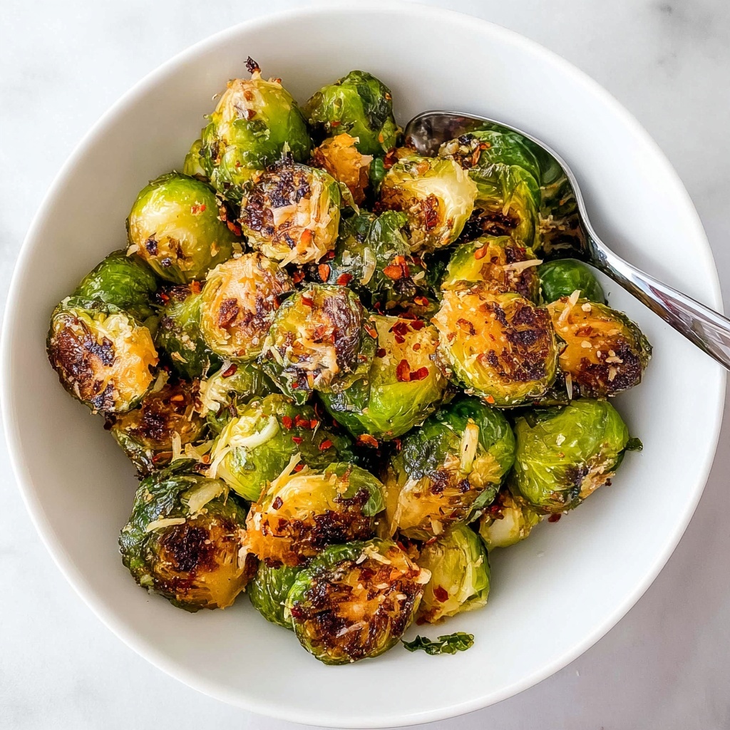 Smashed Brussels Sprouts with Parmesan Recipe - Recipe Image