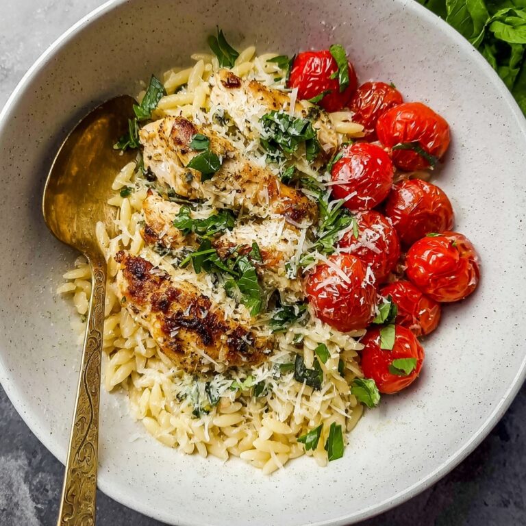 Lemon Chicken with Orzo Recipe
