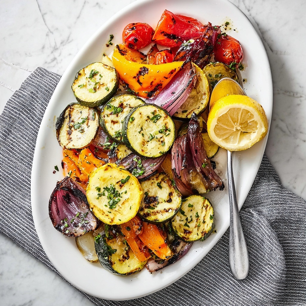 Grilled Vegetable Skewers with Lemon and Herbs Recipe - Recipe Image