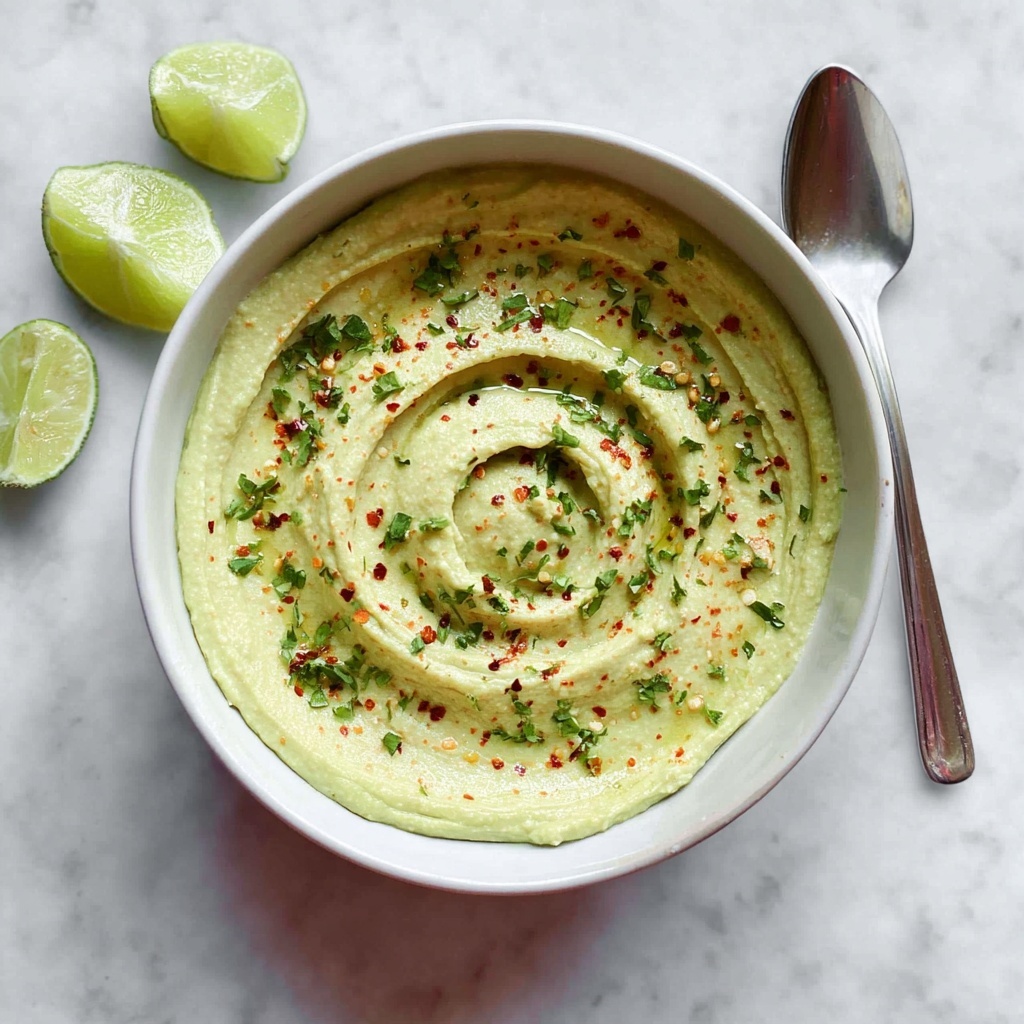 Creamy Avocado Lime Sauce with Cilantro and Tajin Recipe - Recipe Image