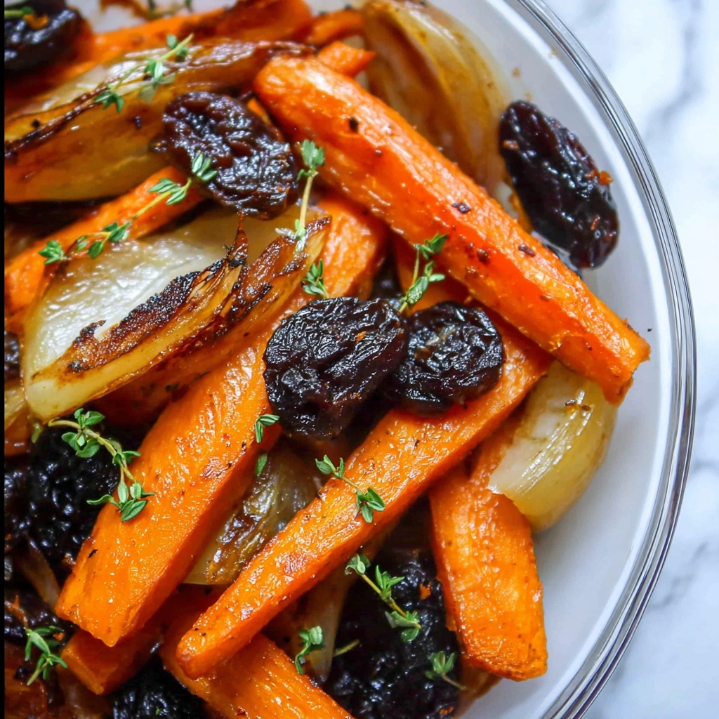 Apple Cider Roasted Carrots with Plums and Prunes Recipe - Recipe Image