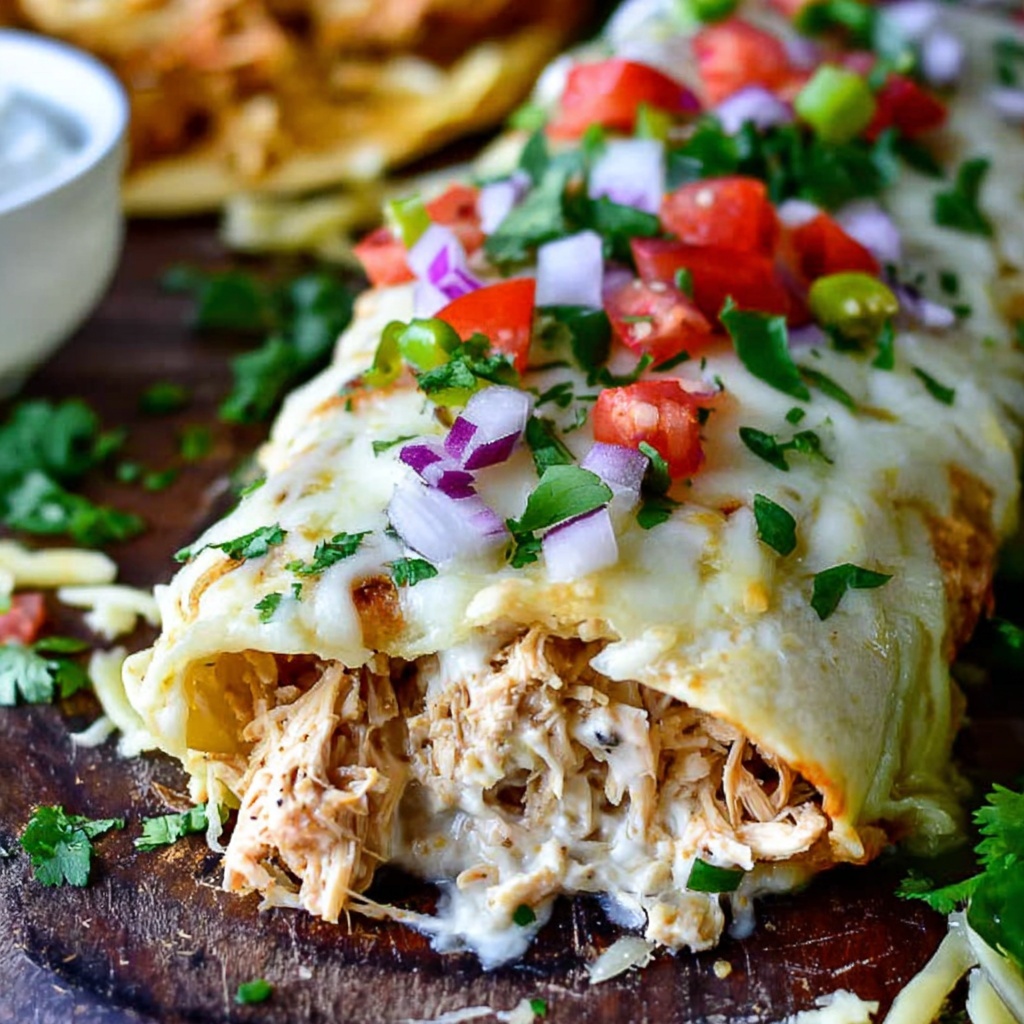 Aunt Shirley's Creamy Chicken Enchiladas Recipe - Recipe Image