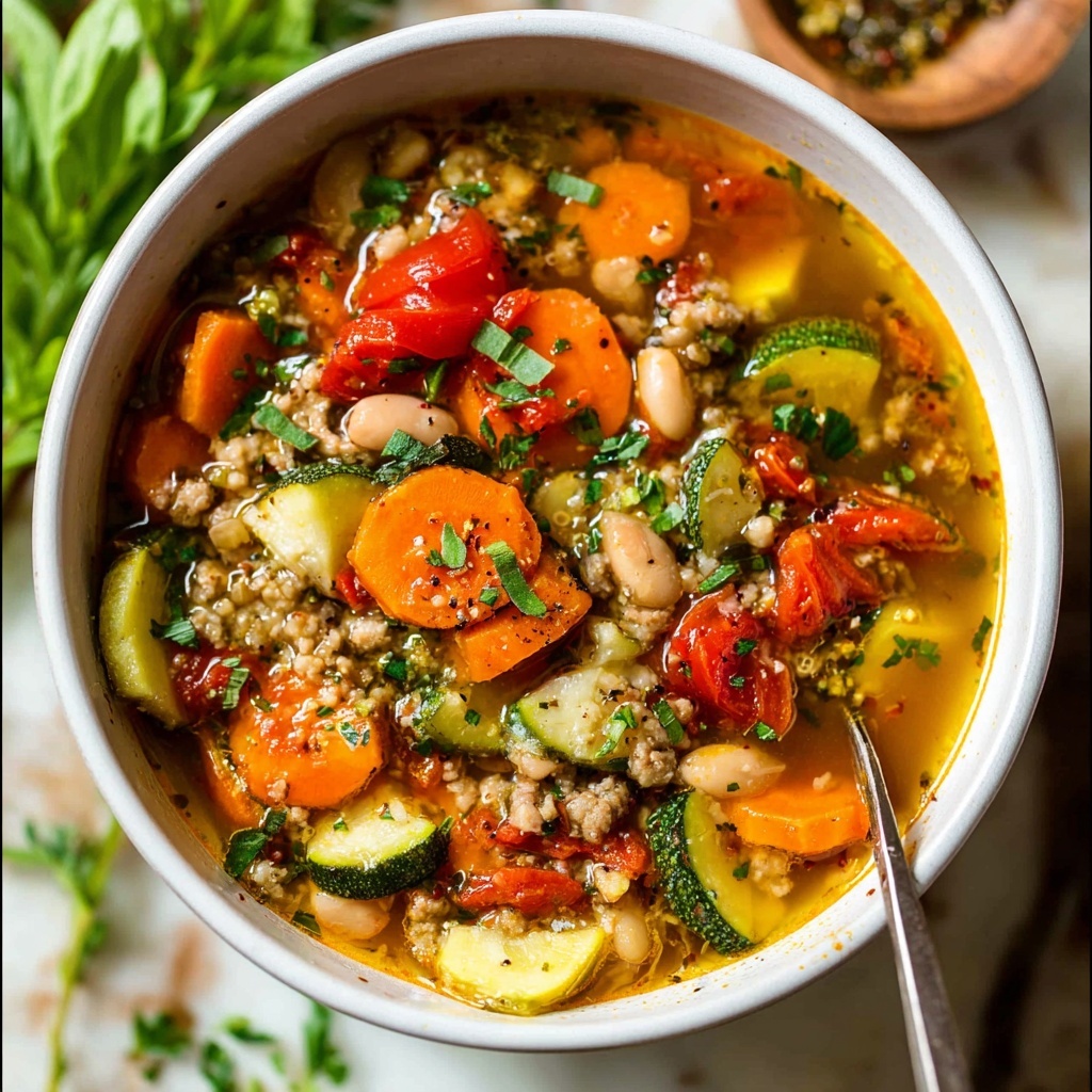 Turkey Vegetable Soup Recipe - Recipe Image