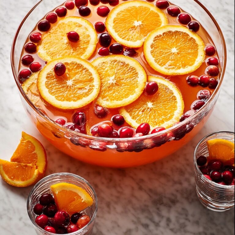 Holiday Cranberry-Orange Sparkling Punch Recipe