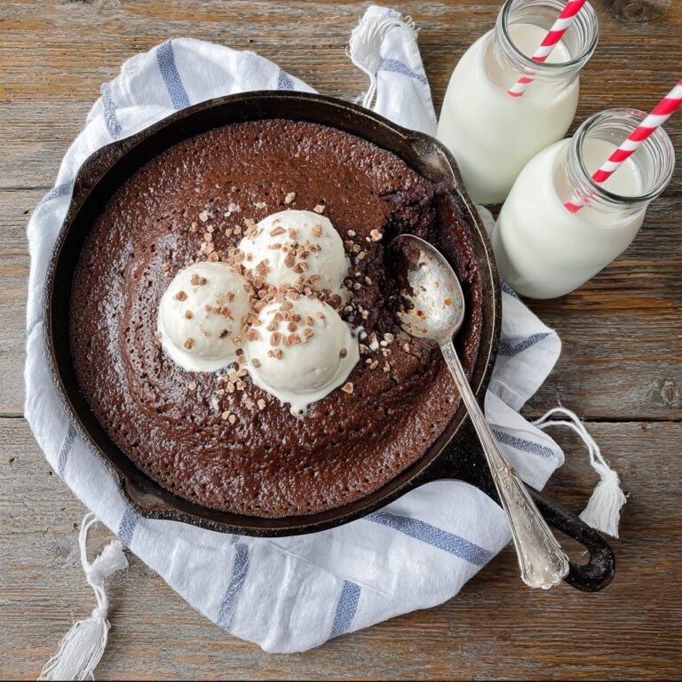 Gooey Texas Chocolate Sheet Cake Skillet Recipe