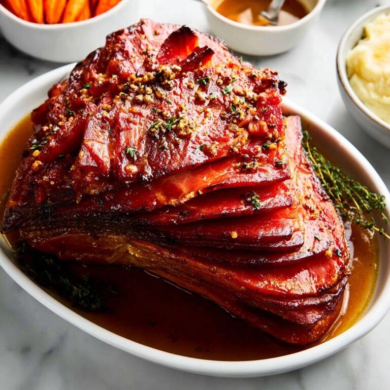 Smoked Ham with Honey Dijon Glaze Recipe