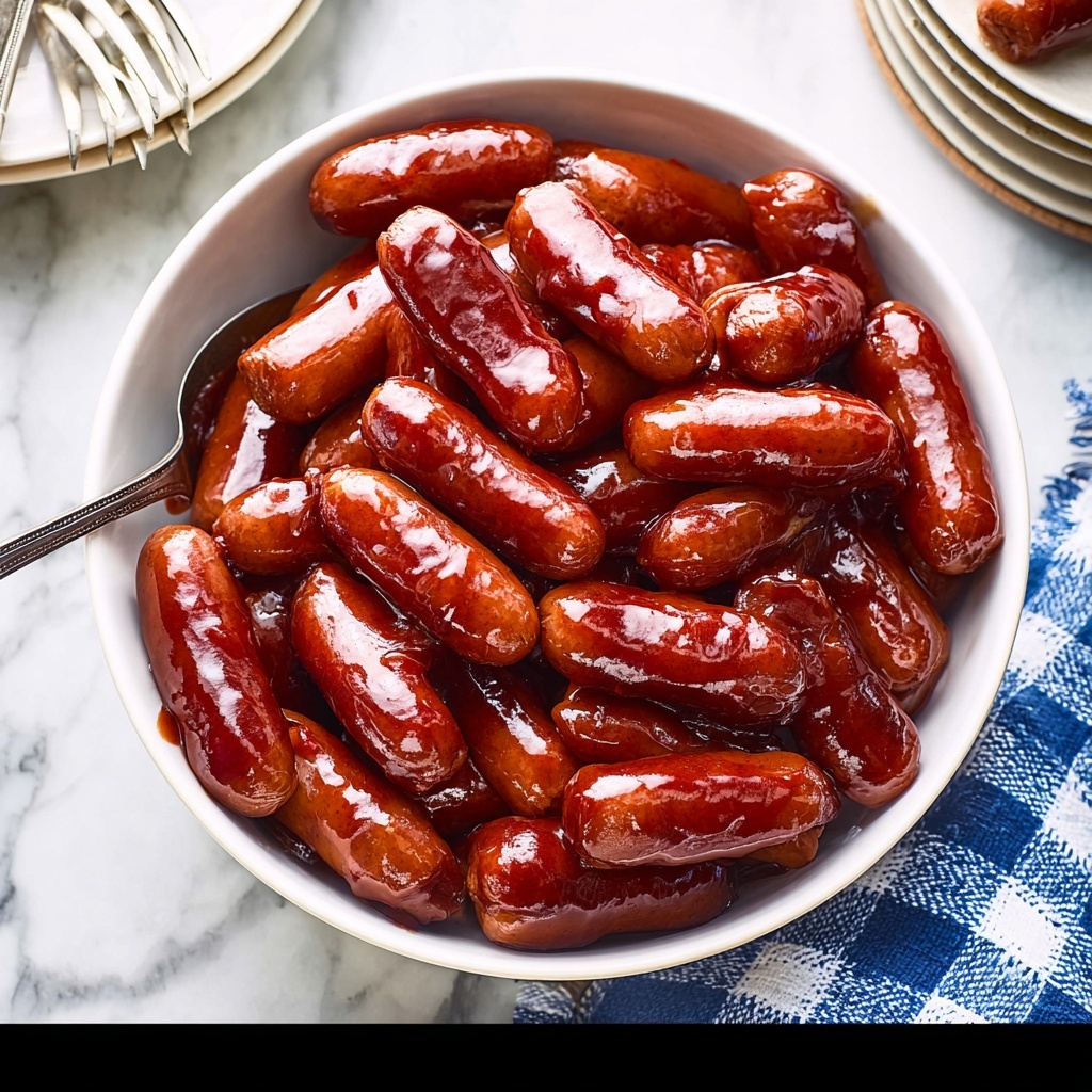 Crockpot Little Smokies with Barbecue Sauce and Grape Jelly Recipe - Recipe Image