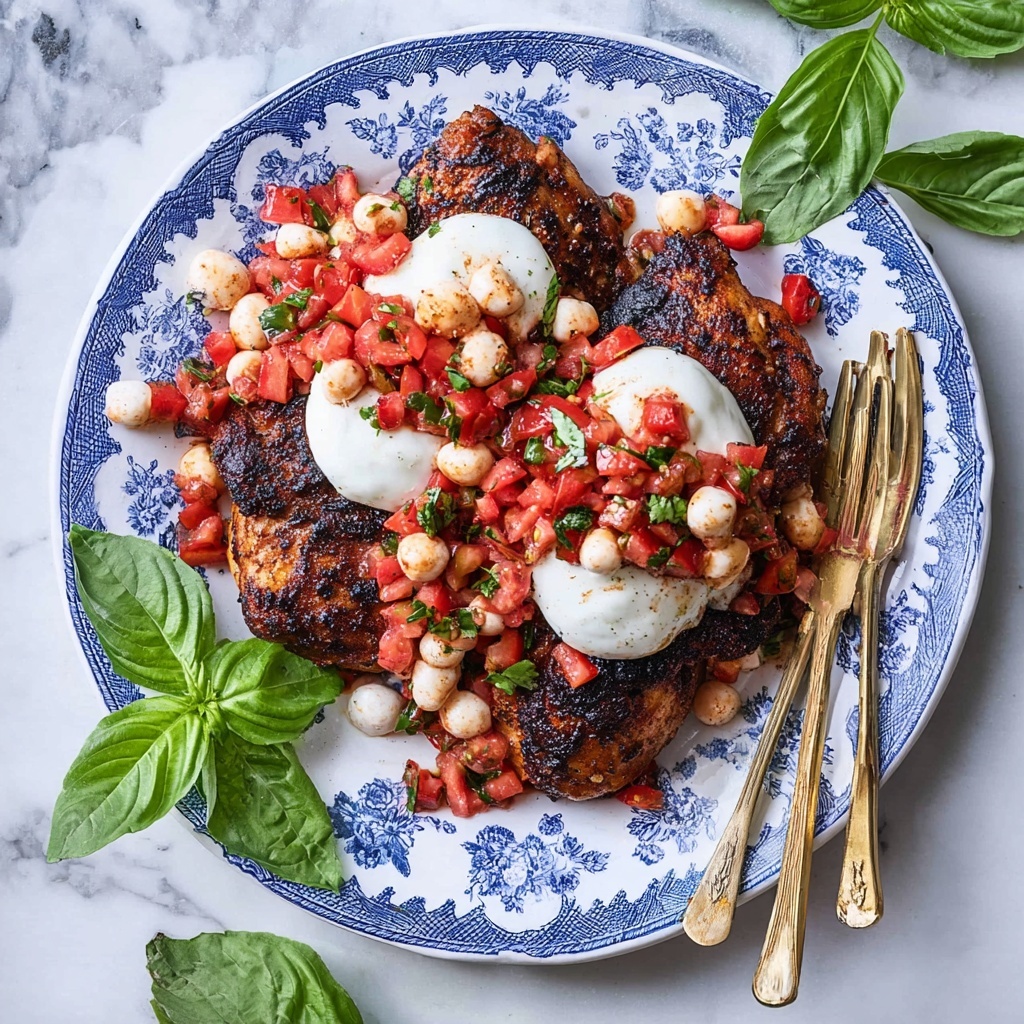 Grilled Bruschetta Chicken Caprese Recipe - Recipe Image