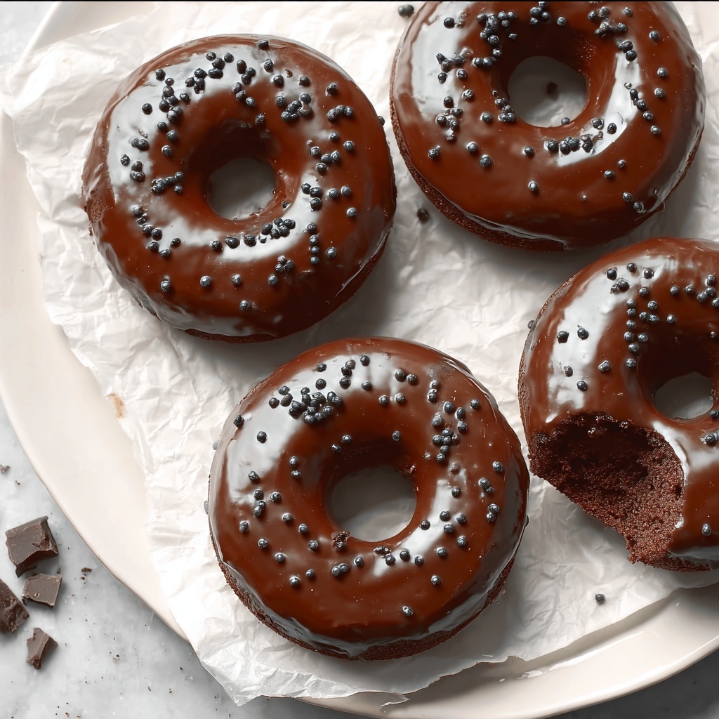 Baked Chocolate Donuts Recipe - Recipe Image