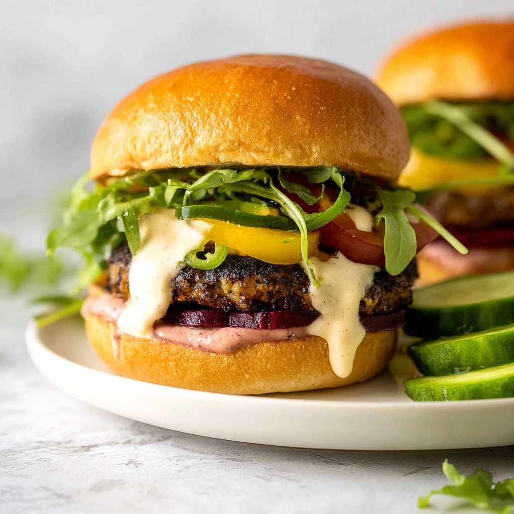 Veggie Burgers with Mushrooms, Cannellini Beans, and Brown Rice Recipe - Recipe Image
