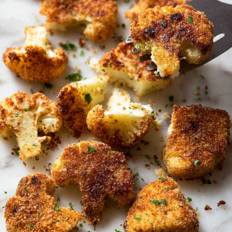 Roasted Parmesan Crusted Cauliflower Recipe