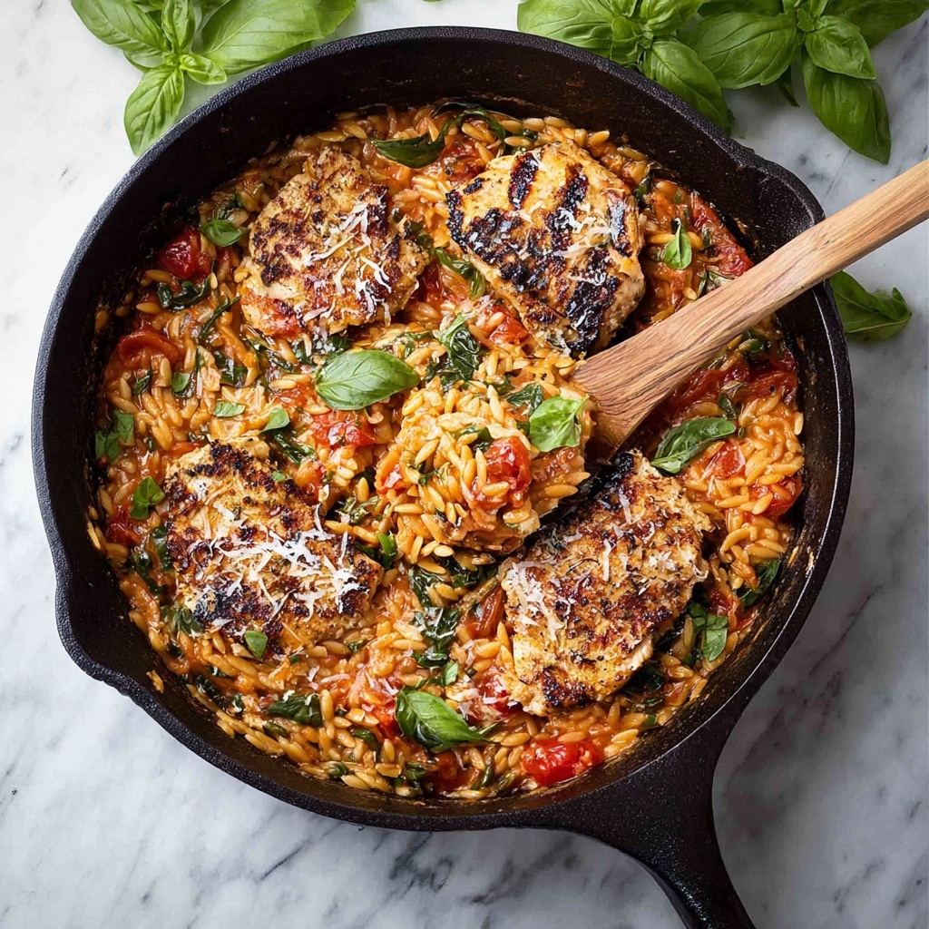One Pot Italian Chicken & Orzo Recipe - Recipe Image