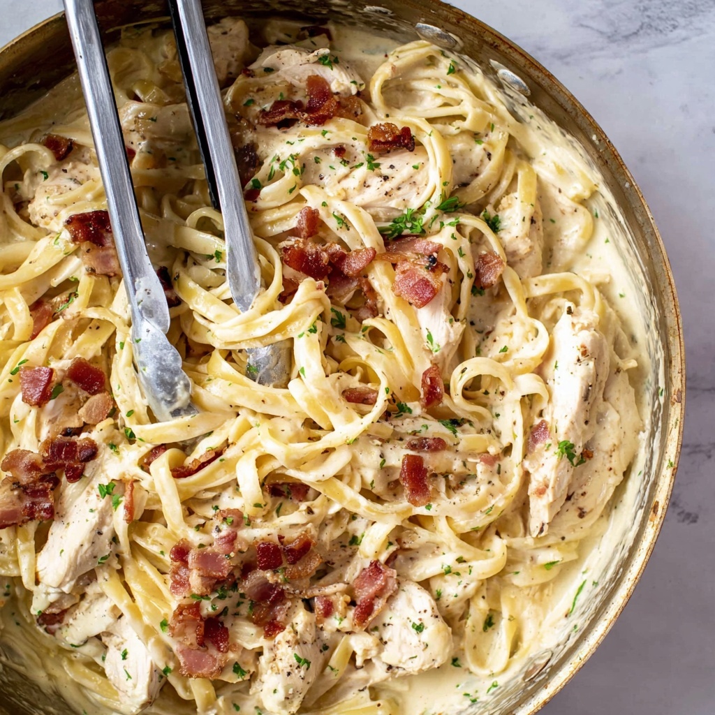 Creamy Chicken and Bacon Pasta Recipe - Recipe Image