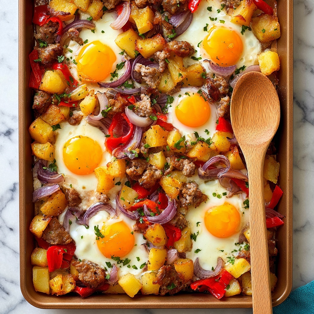 Baked Sausage Breakfast Hash Recipe - Recipe Image