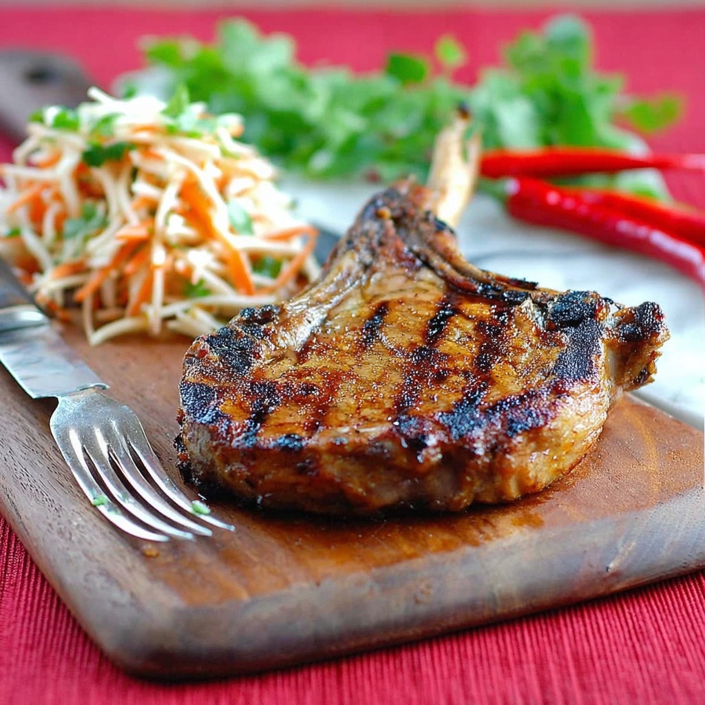 Vietnamese Marinated Pork Chops Recipe - Recipe Image