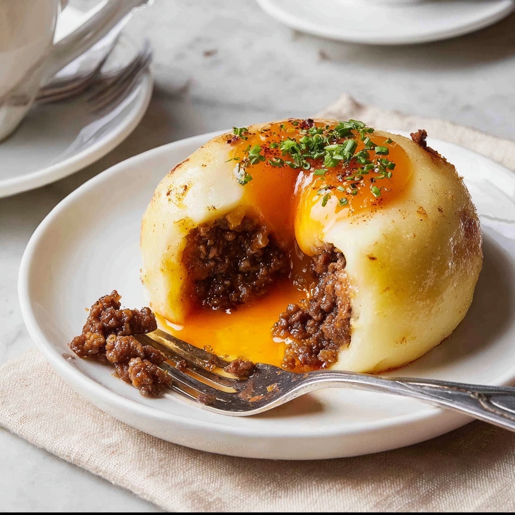 Sausage and Egg Stuffed Potatoes Recipe - Recipe Image