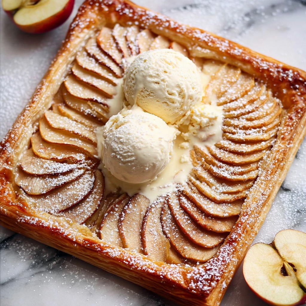 Easy French Apple Tart - Tarte Fine aux Pommes Recipe - Recipe Image