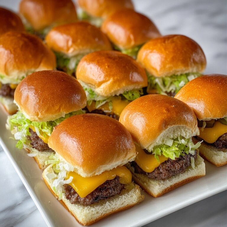 Sheetpan Burger Sliders Recipe