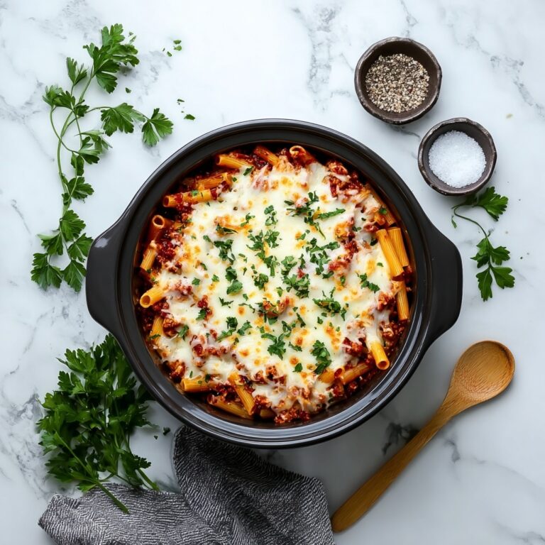 Slow Cooker Baked Ziti Recipe