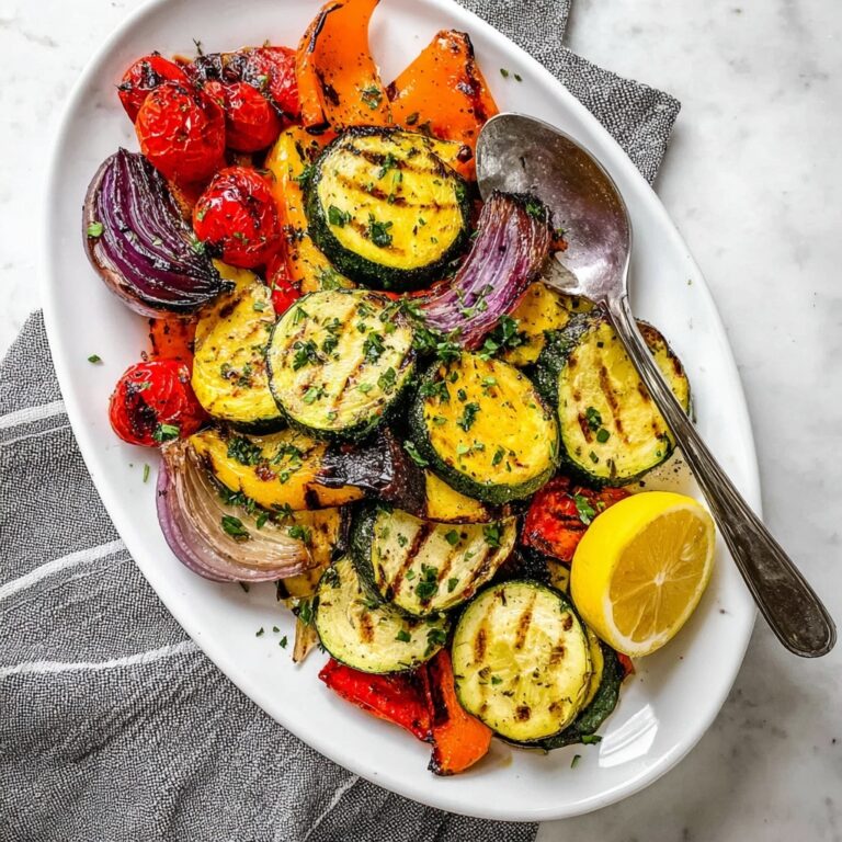 Grilled Vegetable Skewers with Lemon and Herbs Recipe