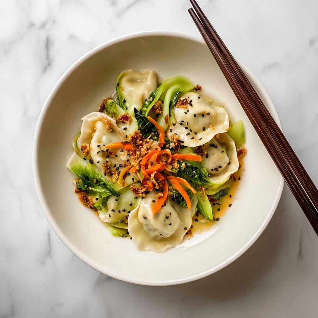 Dumpling Soup with Potstickers, Bok Choy, and HonDashi Broth Recipe - Recipe Image