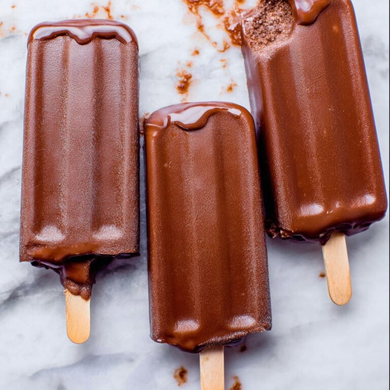 Chocolate Fudge Pops with Almond and Coconut Milk Recipe