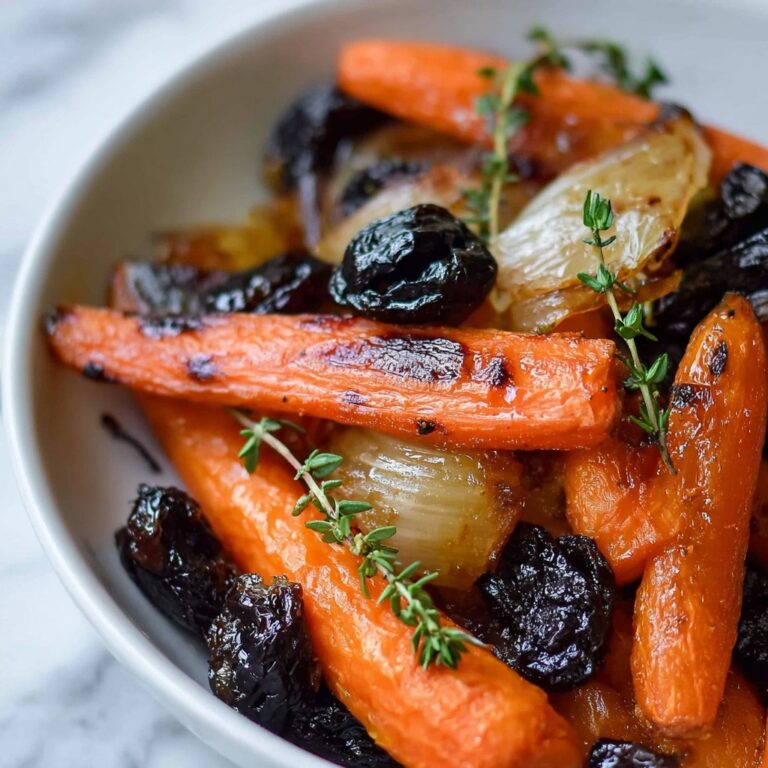 Apple Cider Roasted Carrots with Plums and Prunes Recipe
