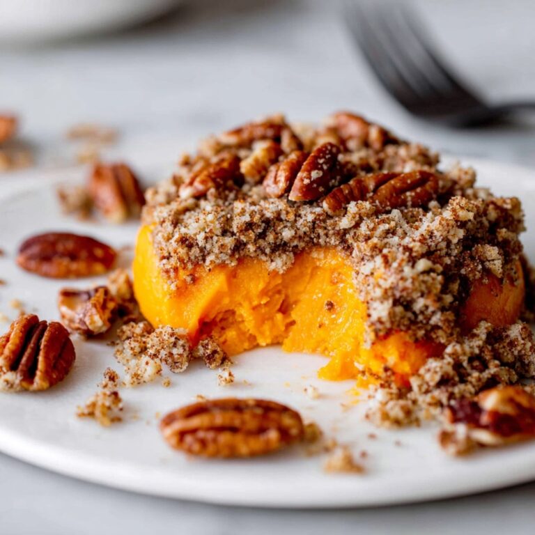 Baked Sweet Potato Casserole with Pecan Streusel Recipe