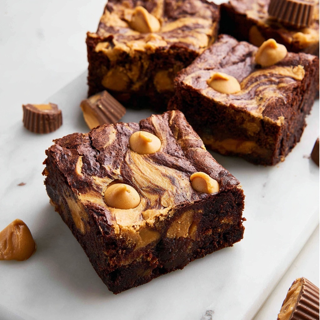 Peanut Butter Brownies Recipe - Recipe Image