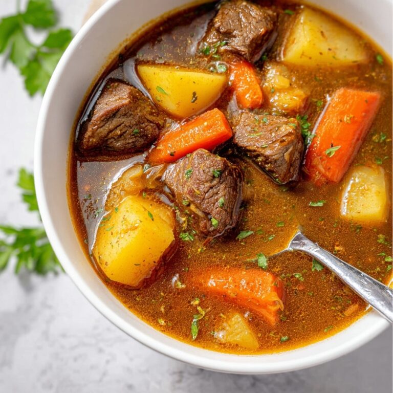 Hearty Beef Stew with Red Wine and Vegetables Recipe