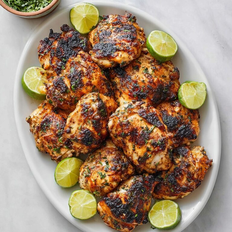 Grilled Chicken Thighs with Spice Mix and Lime Recipe