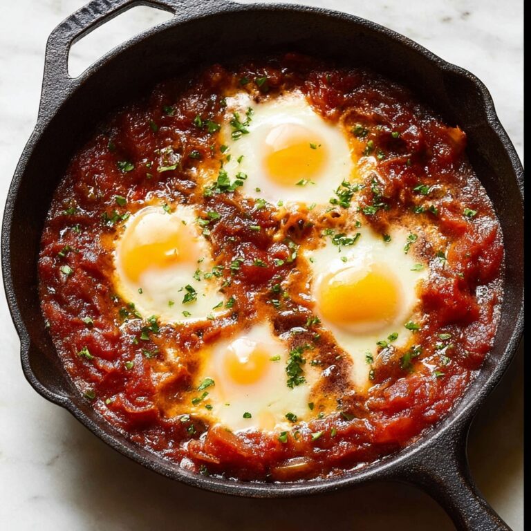 Shakshuka: Middle Eastern Baked Eggs in Spiced Tomato Sauce Recipe