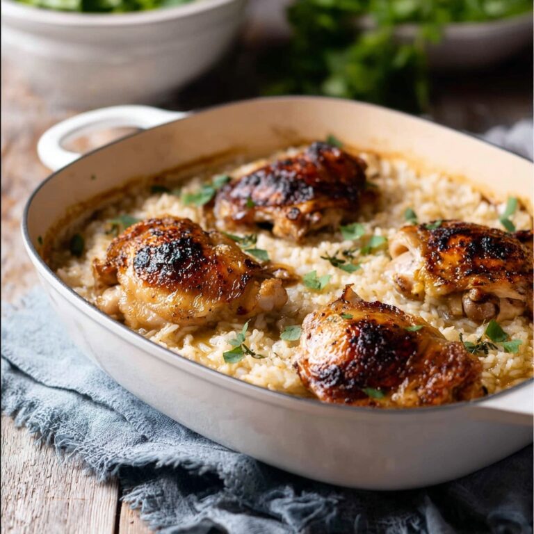 One Pot Creamy Parmesan Garlic Risotto with Lemon Pepper Chicken Recipe