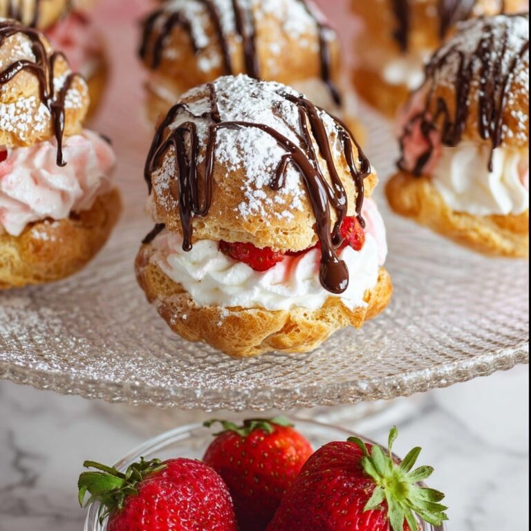 Strawberry Filled Cream Puffs Recipe