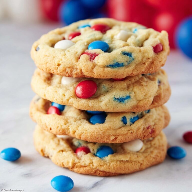 4th of July Cookies with M&M’s Recipe