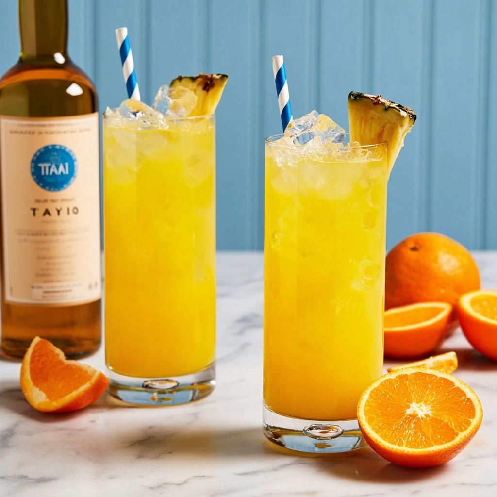 Pineapple Screwdriver Drink Recipe - Recipe Image