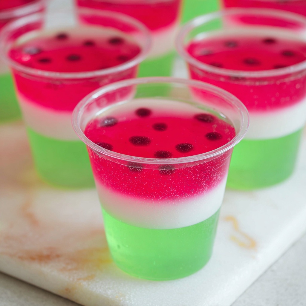 Watermelon Jello Shots Recipe - Recipe Image