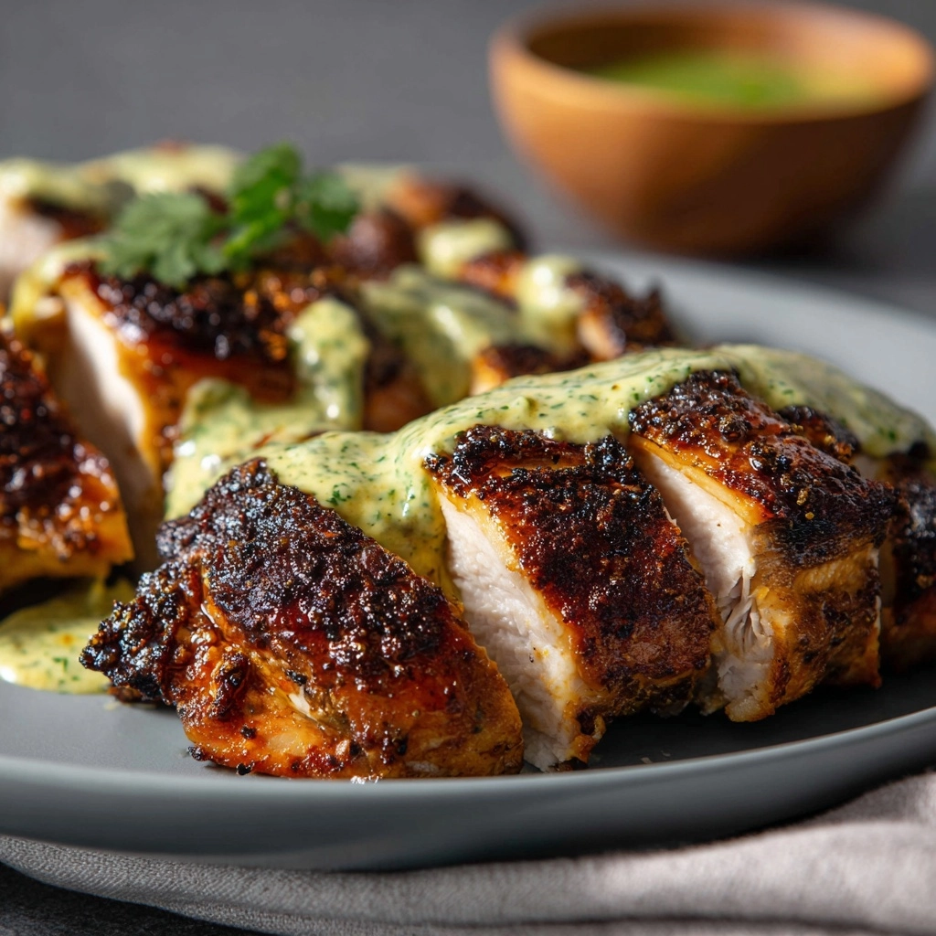 Peruvian Chicken with Green Sauce Recipe - Recipe Image