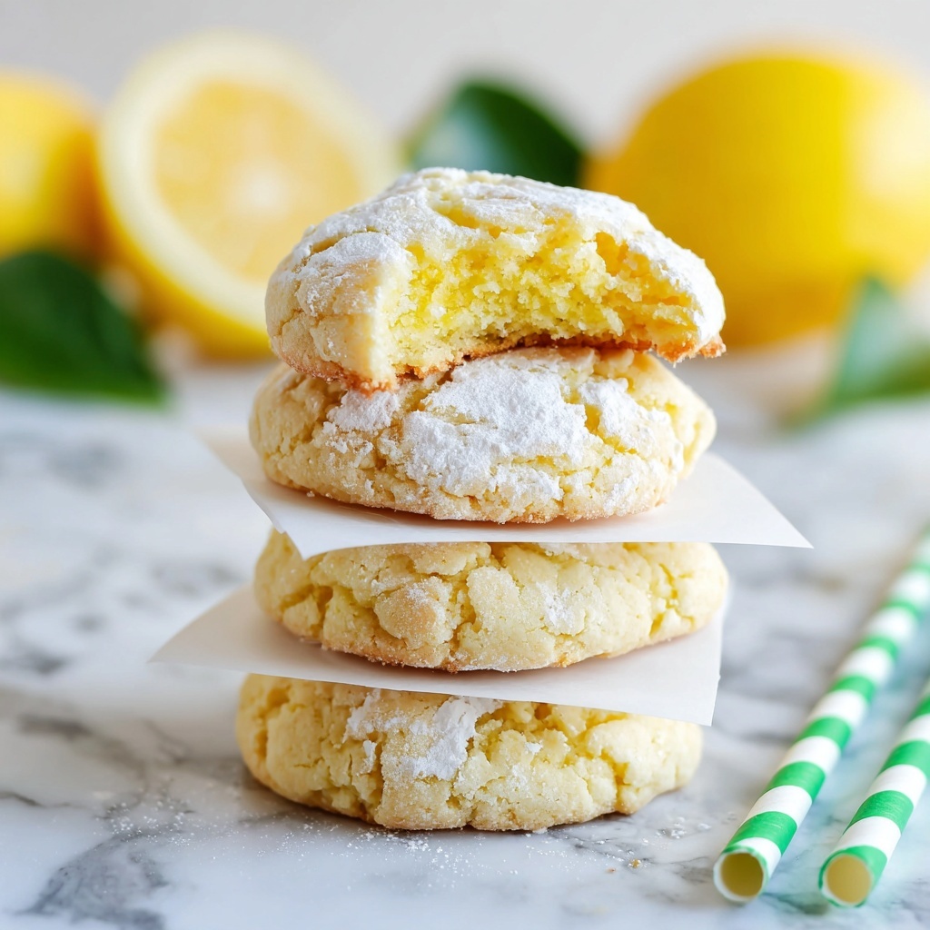 Lemon Crinkle Cookies Recipe - Recipe Image