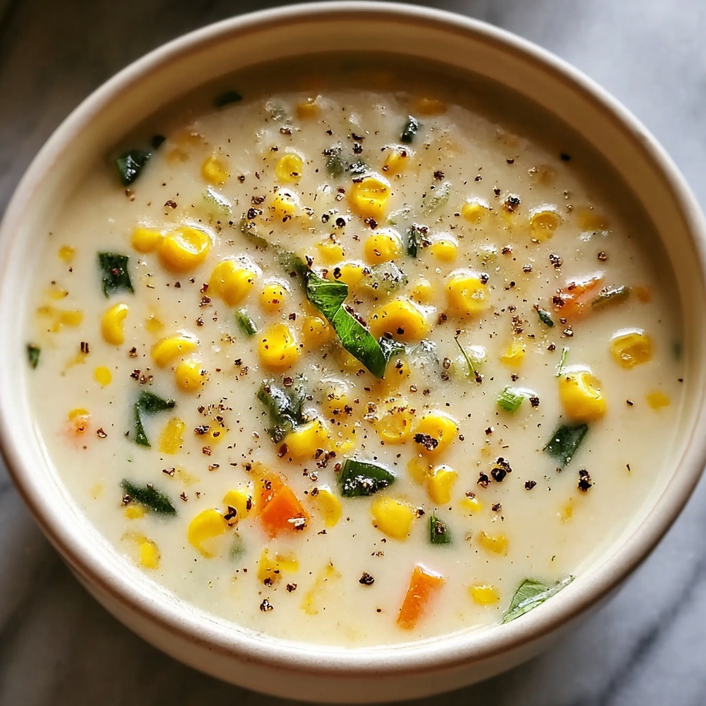 Creamy Summer Corn and Zucchini Chowder Recipe - Recipe Image