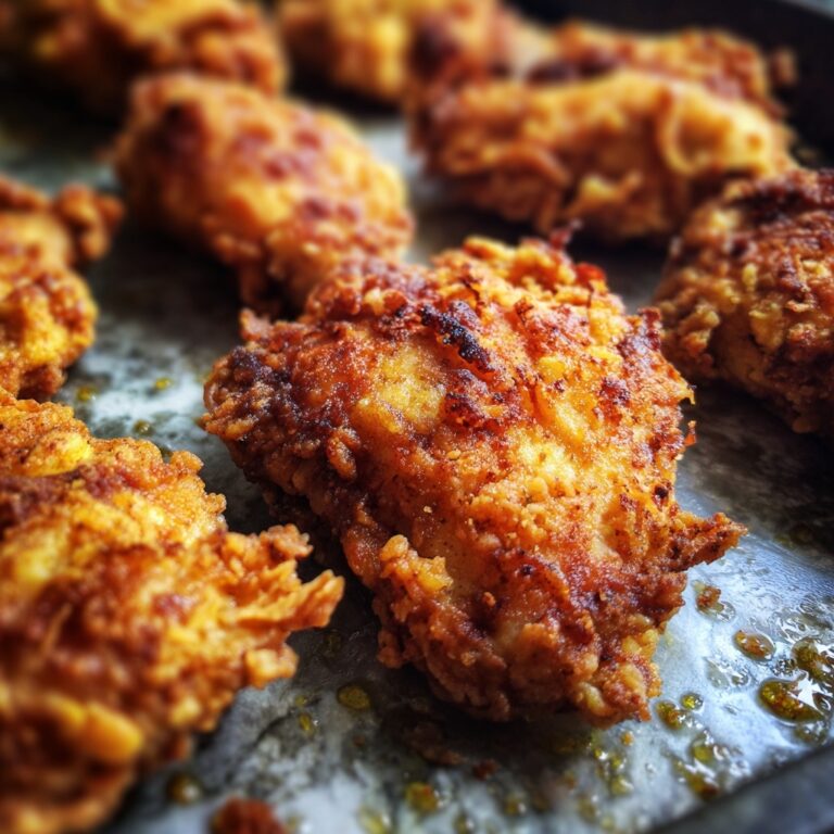 Garlic Parmesan Crispy Oven Fried Chicken Recipe