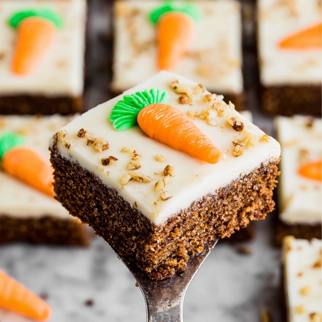 Carrot Sheet Cake with Cream Cheese Frosting and Pecans Recipe - Recipe Image