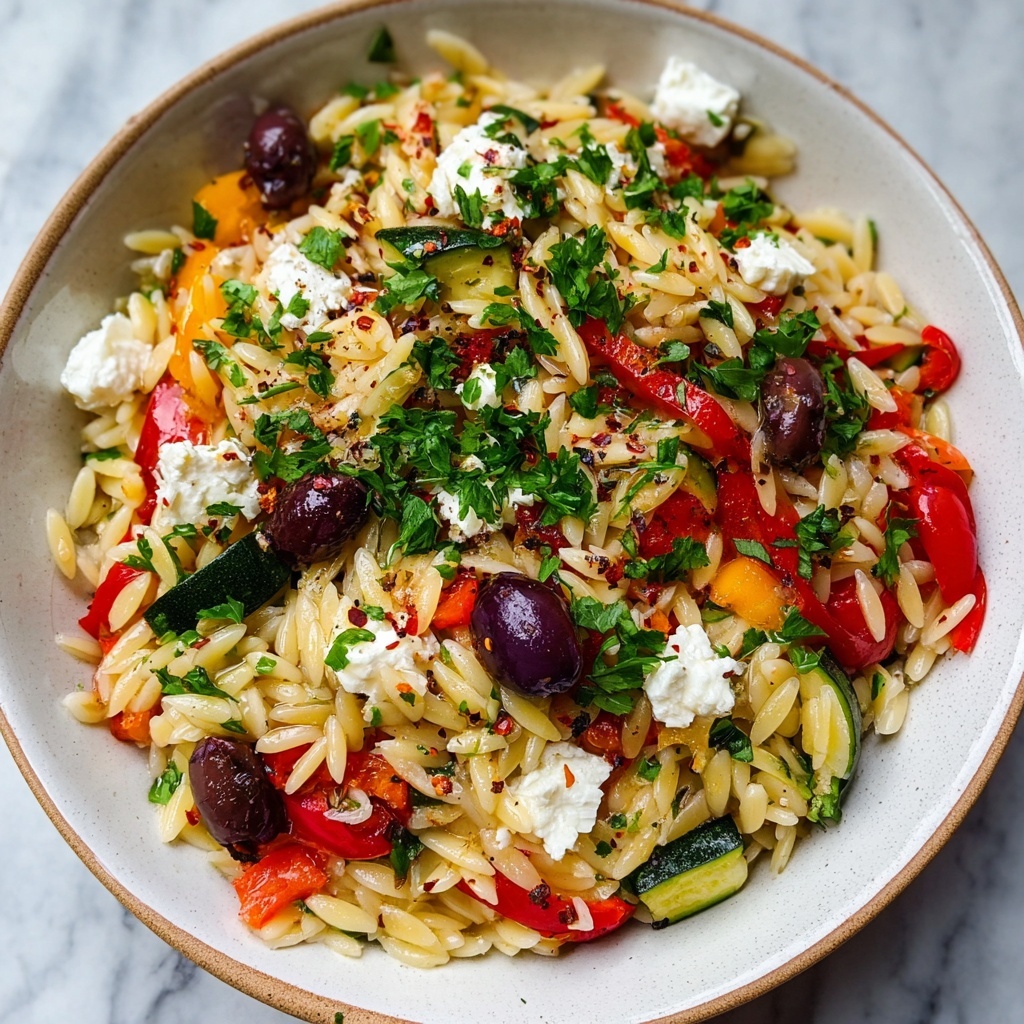Hearty Mediterranean Lemon-Orzo Dinner Recipe - Recipe Image