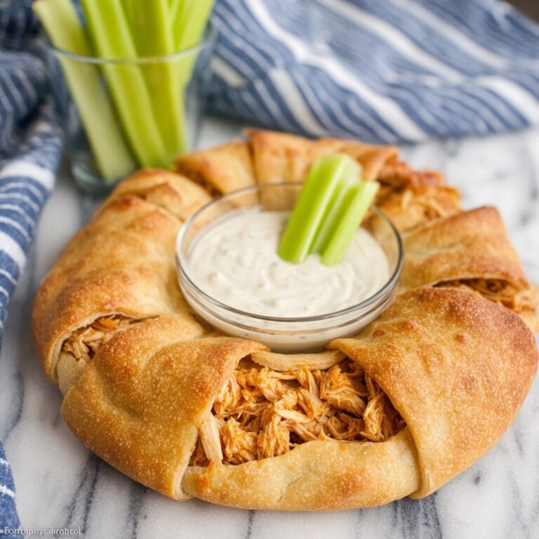 Buffalo Chicken Crescent Ring Recipe