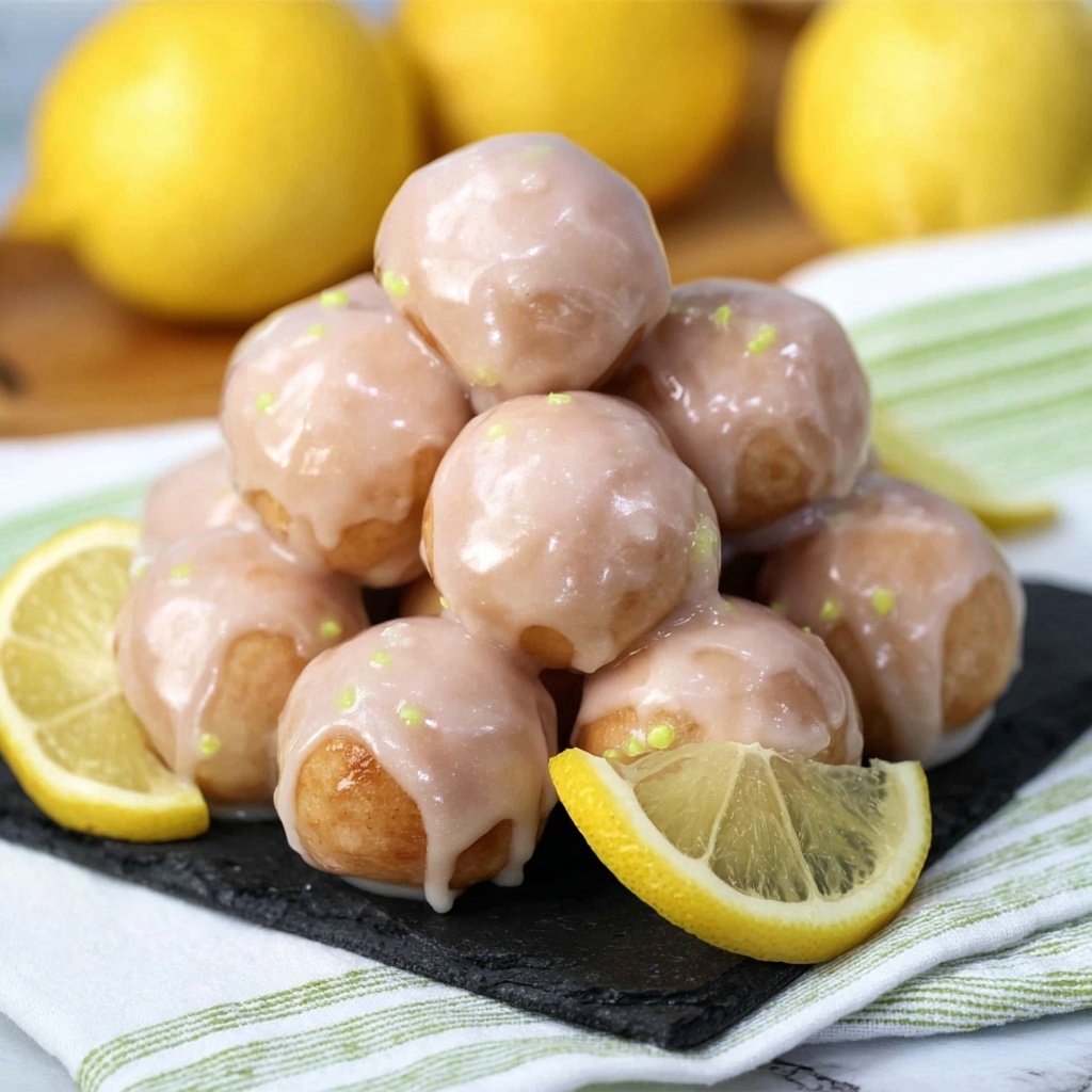 Easy Lemon Donut Holes Recipe - Recipe Image