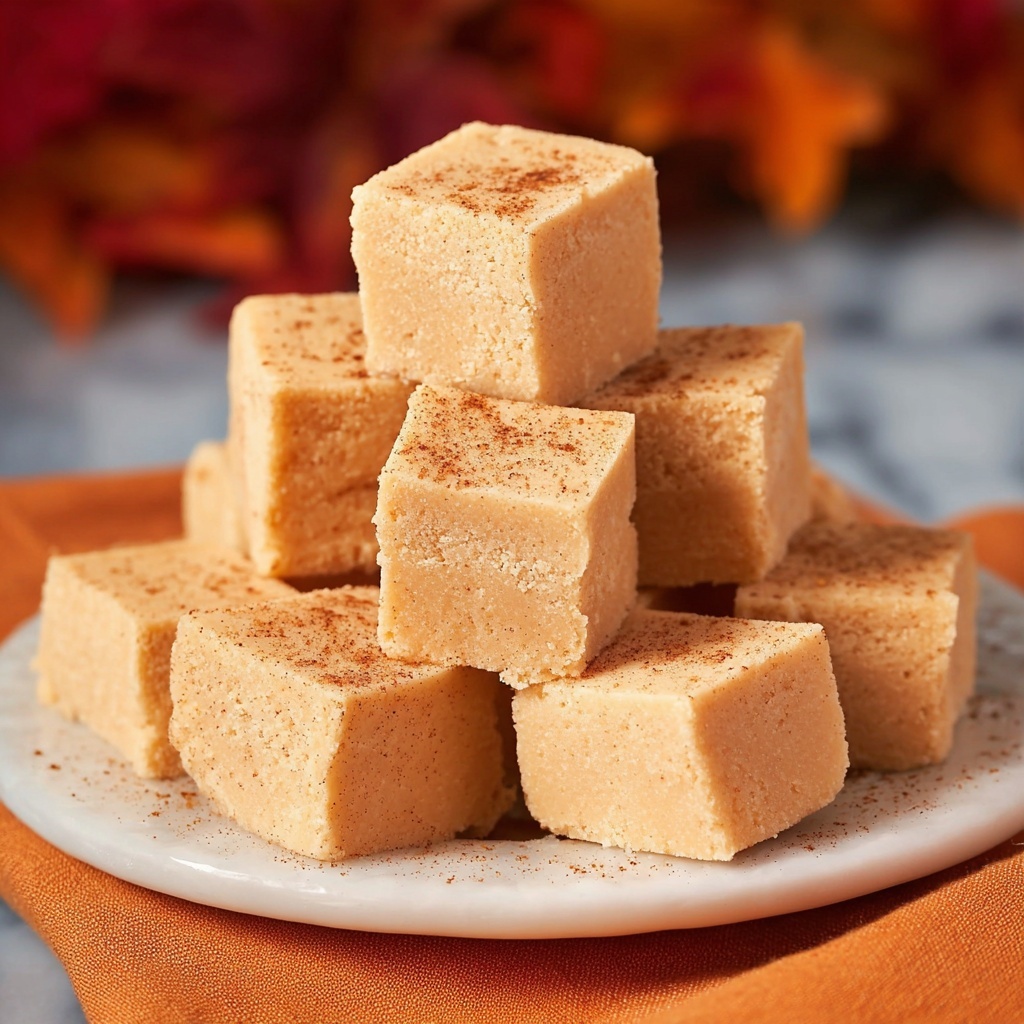 Pumpkin Spice White Chocolate Fudge Recipe - Recipe Image