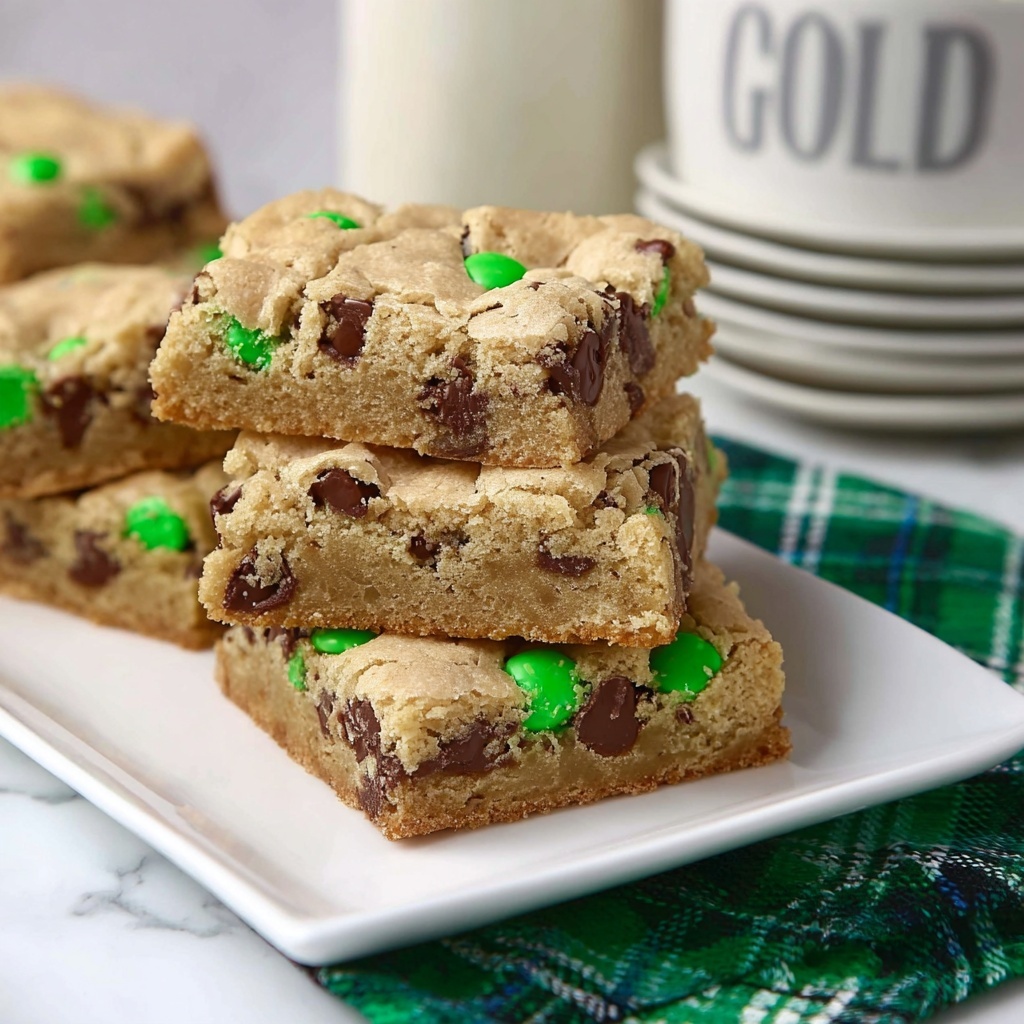 St Patrick's Day Cookie Bars Recipe - Recipe Image