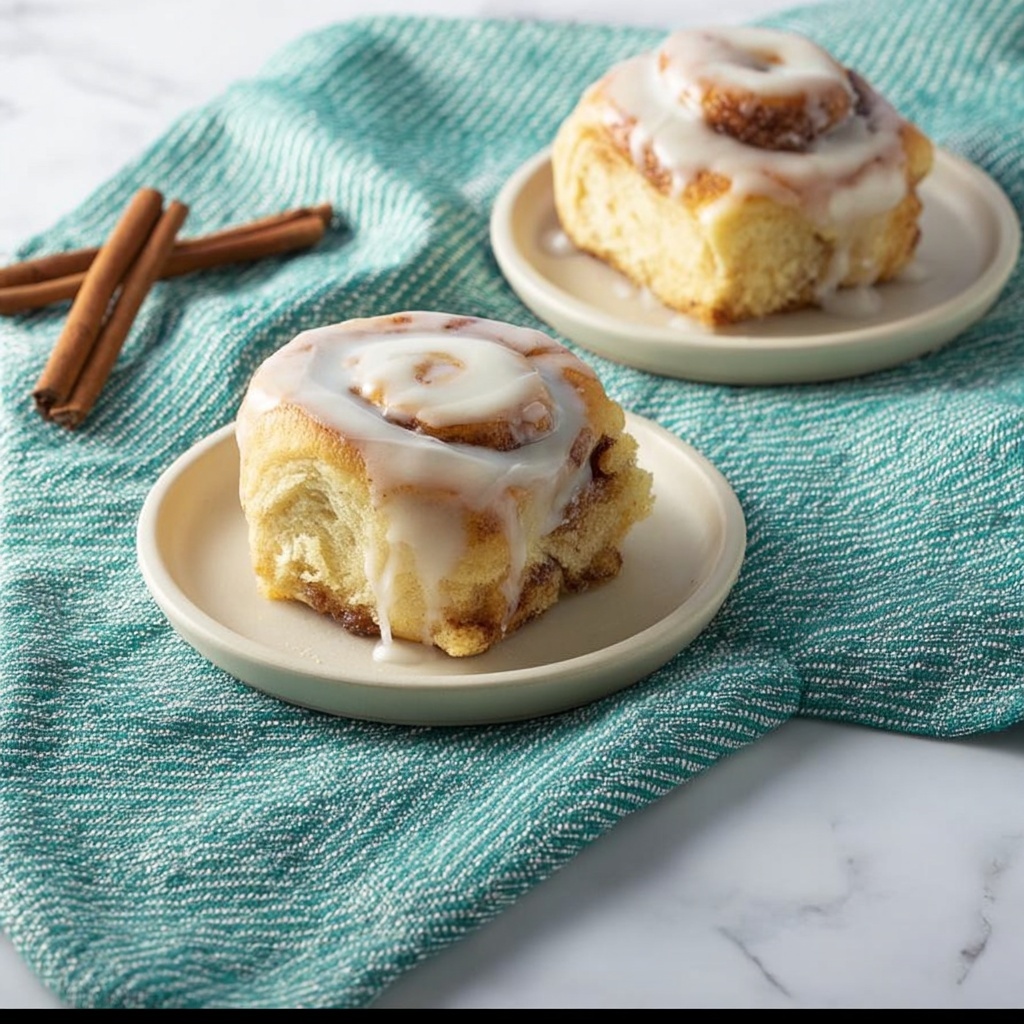 Cinnamon Rolls with Heavy Cream and Cream Cheese Icing Recipe - Recipe Image